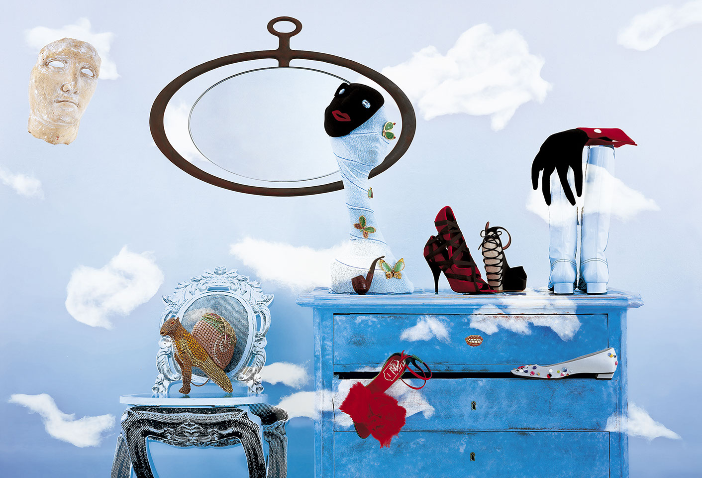 Photographie d'une composition d'accessoires