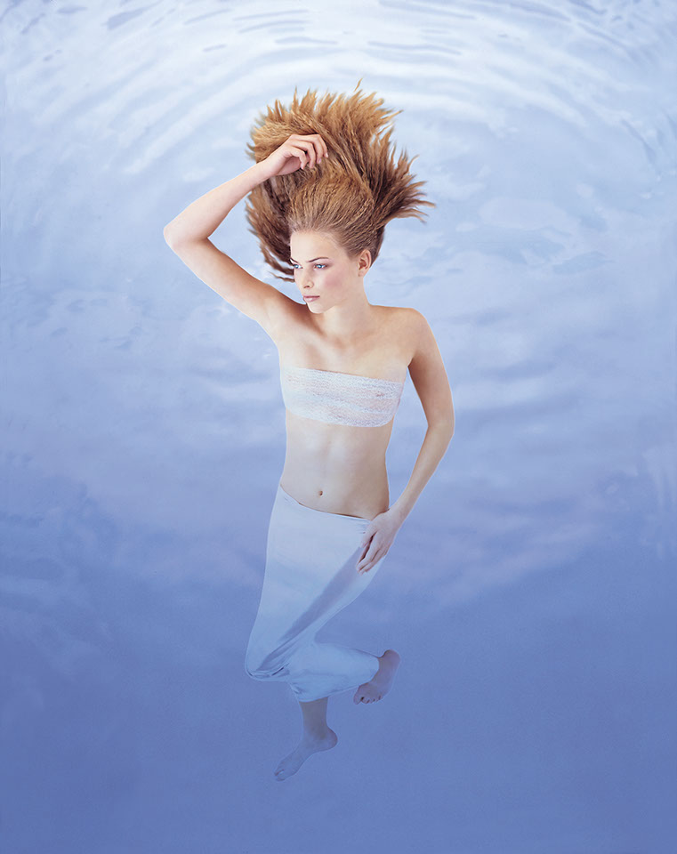photographie d’un modèle pour le magazine votre beauté, poisson